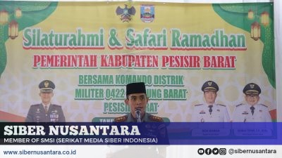 Safari Ramadhan dan Silaturahmi Kodim 0422/LB Bersama Pemerintah Kabupaten Pesisir Barat.