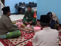 Babinsa Posramil 0822/05 Pakem Halal Bihalal dengan Kades Dan Perangkat