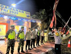 Pastikan Arus Mudik Aman Lancar, TNI Polri Bondowoso Siaga di Pos Pantau Idul Fitri di Maesan