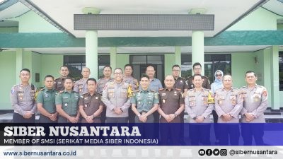 Komandan Kodim 0422/Lampung Barat Terima Kunjungan Halal Bihalal dari Forkopimda.