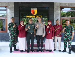 Perkuat Sinergitas, Dandim 0822 Terima Kunjungan Kepala RS Bhayangkara Baru