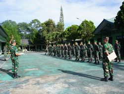 Letkol Inf Rinto Wijaya Terima Kunjungan Tim WASLAKGIAT PERMILDAS KODIKLATAD DI Kodim 422/LB