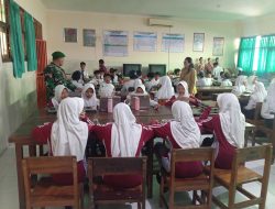 Ribuan Pelajar Terima Makanan Bergizi Gratis, Babinsa 0822 Dampingi Distribusi SPPG Bondowoso