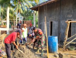 Memasuki Hari ke-3 Satgas TMMD ke-124, Pembangunan MCK di Masjid Nurul Iman