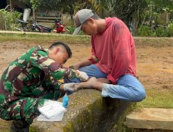 Sentuhan Kemanusiaan Tim Kesehatan Beraksi di TMMD ke-124 Kodim 0422/LB