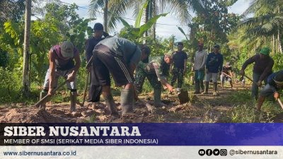 Wujudkan Jalan Impian, Satgas TMMD 124 bersama Warga Ikut Gotong royong