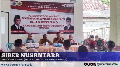 Kopdes Merah Putih dibentuk, Kades Sumber Suko “Wujudkan Inpres Nomor 9 Tahun 2025”