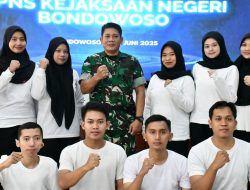 Kasdim 0822 Berikan Wasbang dan Tanamkan Nasionalisme ke CPNS Kejari Bondowoso