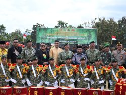 Dandim 0822 Hadiri Upacara Sertijab Danyon 514/SY Dipimpin Danbrigif 9/K