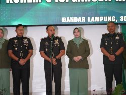 Sertijab Dandim 0422/LB, Tongkat Komando dari Letkol Inf Rinto Wijaya diserahkan Kepada Letkol Inf Rizky Kurniawan