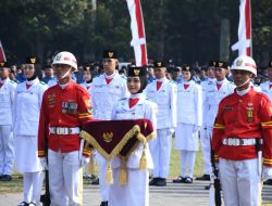 Paskibraka Bondowoso Kibarkan Merah Putih dengan Gagah, Dandim dan Forkopimda Apresiasi