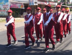Meriahkan HUT RI ke-80, Siswa SDN Kalitapen 1 Ikut Lomba Gerak Jalan