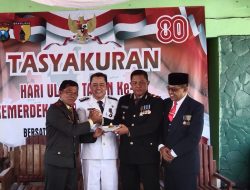 Tasyakuran HUT RI ke-80, Camat Prajekan “Jaga Persatuan dan Kesatuan Pererat Silaturahmi”