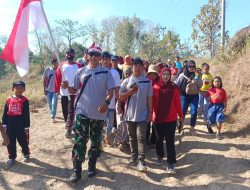 JJS Kemerdekaan, Kades Lanas Bersama Babinsa Berbaur dengan Ratusan Warga