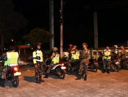 TNI dan Banser Kompak Jaga Bondowoso, Patroli Malam Hangatkan Suasana Pujasera