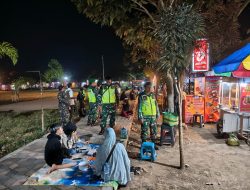 Patroli Gabungan TNI, Satpol PP, dan Banser Jaga Kondusifitas di Kec. Tamanan