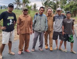 Jalan Desa Taal diperbaiki, Warga Ucapkan Terimakasih