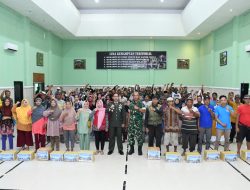 Kodim 0822 Gelar Bakti Sosial Pembagian Sembako dalam Rangka HUT TNI ke-80