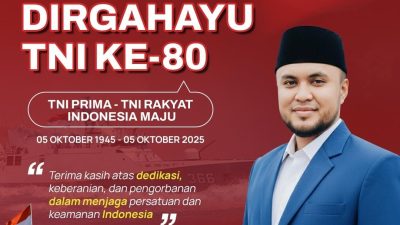 Momen HUT TNI Ke-80, Ketua DPW PPDI Jatim Ucapkan Terimakasih atas Dedikasi dan Keberanian TNI Menjaga NKRI