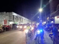 Kompak di Malam Hari, Babinsa Koramil 0822/01 dan Banser Keliling Kota Bondowoso
