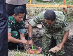 Dandim 0822 dan Bupati Bondowoso Tanam Batu Pertama Koperasi Desa Merah Putih