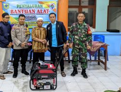Babinsa dan Bhabinkamtibmas Dampingi Penyaluran Bantuan Alat Sumber Dana Desa 2025 di Balai Desa Prajekan Kidul