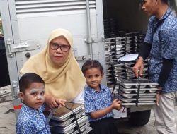 MBG Datang, Siswa TK Dharma Wanita Senang dan Antusias Menerima Makanan Bergizi