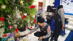 Berikan Rasa Aman Perayaan Natal, Polres Bondowoso Laksanakan Sterilisasi Semua Gereja
