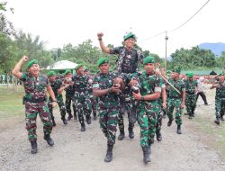 Perkuat Kesiapsiagaan Satuan, Danbrigif TP 28/Bari Fola Tinjau Yonif TP 867 di Halmahera Selatan
