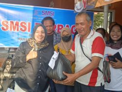 Ramadhan Penuh Berkah, SMSI Ngawi Salurkan Bantuan untuk Pedagang Bugar Food