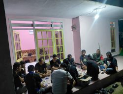 Komsos dengan Pemuda, Babinsa Maskul Bangun Jiwa Nasionalisme