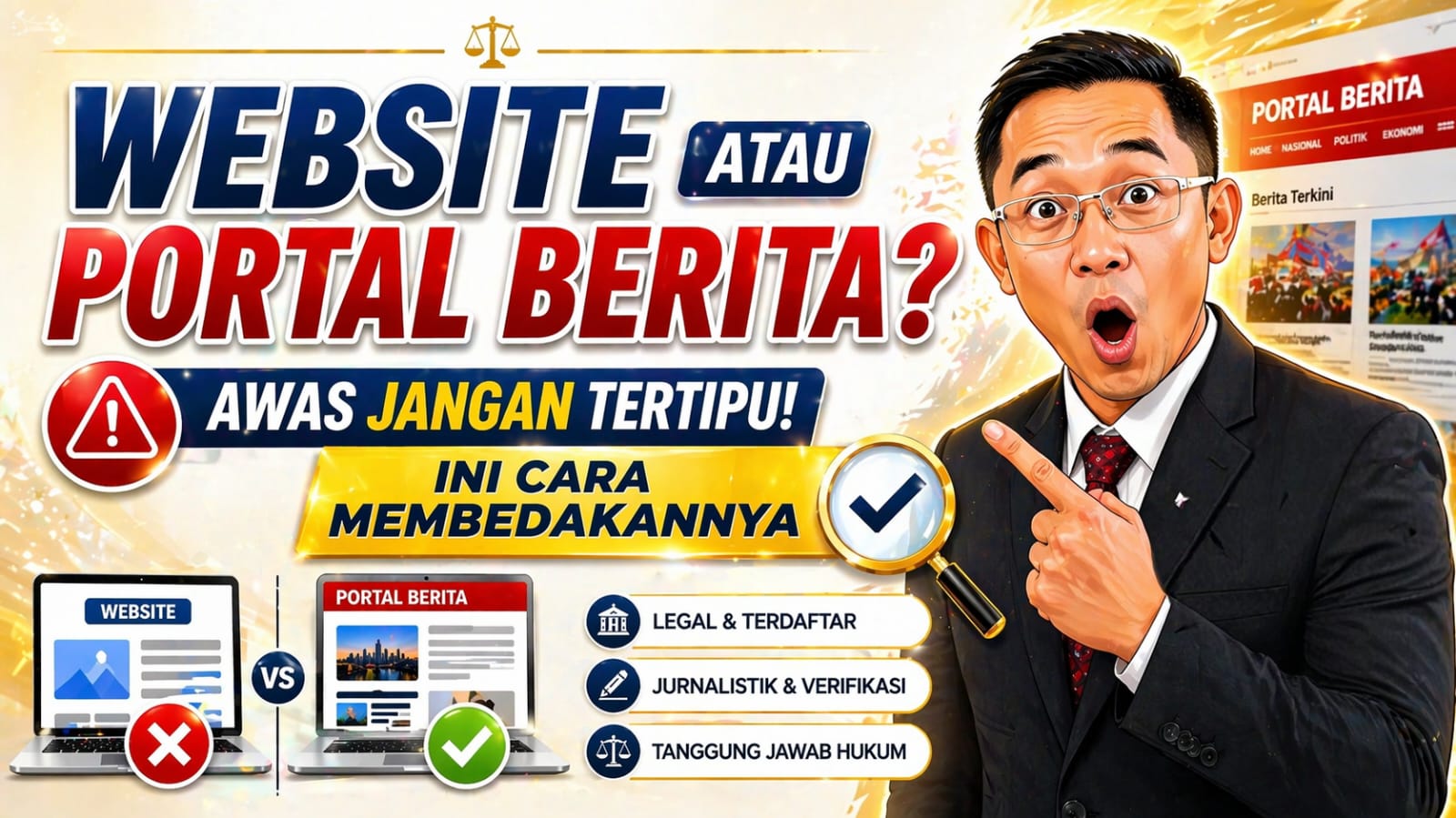 Berikut Cara Membedakan Website Biasa dengan Portal Berita