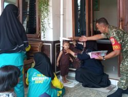 Cegah Stunting Sejak Dini, Babinsa Kademangan Aktif Kawal Kegiatan Posyandu