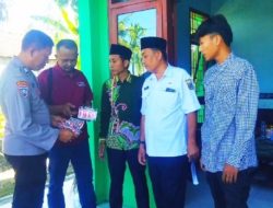 Bhabinkamtibmas Polsek Prajekan Sosialisasikan Layanan Darurat Polri 110