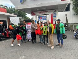 Polsek Kebomas Gandeng YALPK Group Gelar Baksos Ojol Gresik