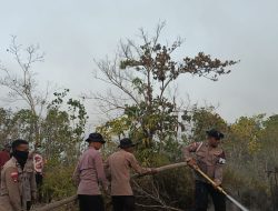 Penanganan Karhutla Hari Keenam, Brimob Kembali Turun Di Biak