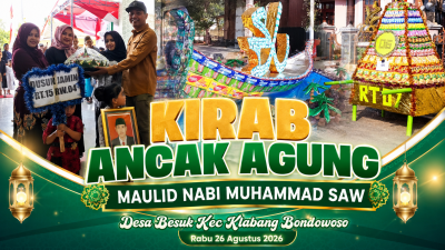 Kirab Ancak Agung, Kades Sugik : Sambut Kelahiran Nabi Muhammad Saw
