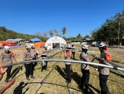 Pascagempa NTT, Brimob Hadir Bantu Fasilitas Ibadah dan Pendidikan