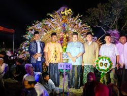 Semarak Maulid Nabi di Desa Klampokan, Ancak Burung Merak Jadi Juara
