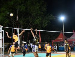 61 Tim Bola Volly Ramaikan Dandim Cup II di Bondowoso