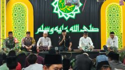 Perkuat Sinergi dengan Warga, Babinsa dan Bhabinkamtibmas Hadiri Maulid Nabi  di Prajekan Lor
