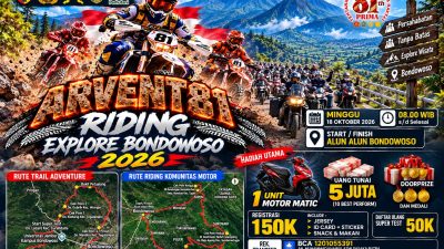 HUT TNI ke-81, Adventure 81 Riding Explore 2026 Kodim 0822 Siap Guncang Bondowoso